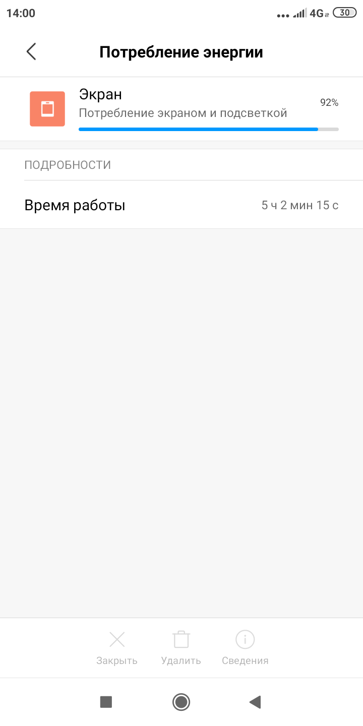 Xiaomi 7a почему экран жрет так много