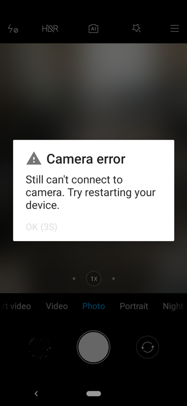 Не работает камера - Xiaomi Mi A3 - 1