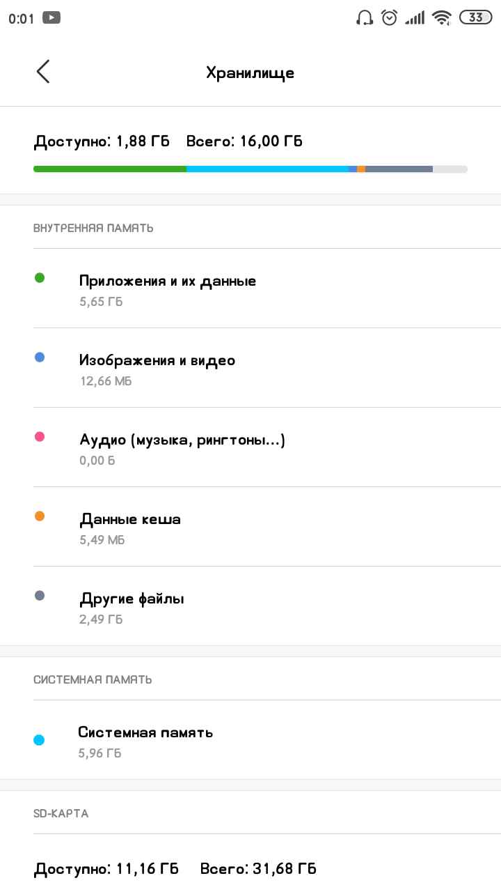 Как очистить Другие Файлы на XIAOMI