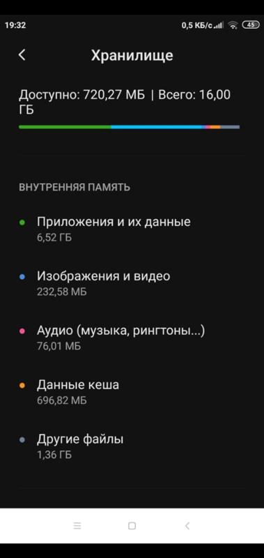 Пропадает память на xiaomi