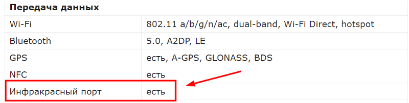 Есть ли ИК порт на Xiaomi redmi note 8 pro