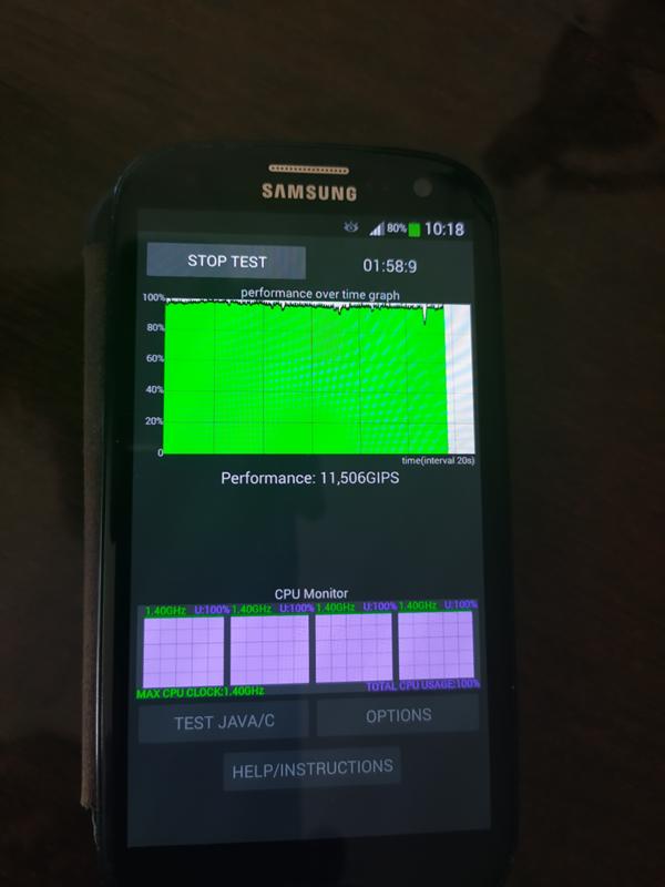 Почему старый Самсунг sgs3 не троттлит, а новый Хсяоми Редми Ноутбук 7 троттлит в тесте