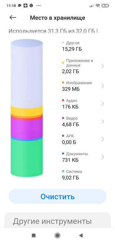Как почистить память в телефоне Xiaomi Redmi