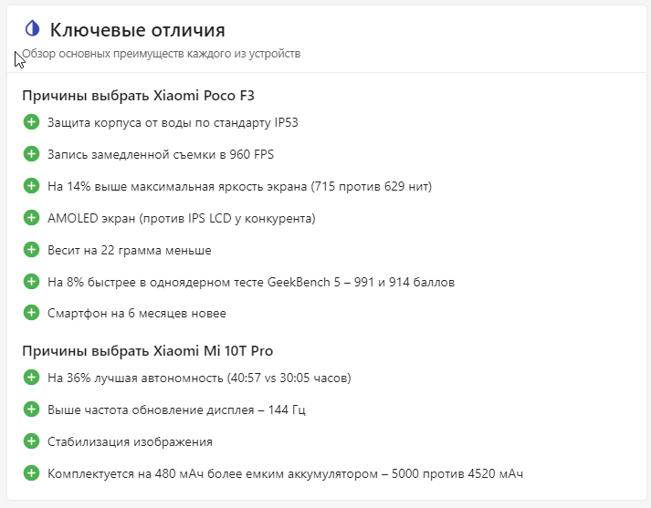 Какой телефон лучше взять poco f3 или xiaomi 10t pro